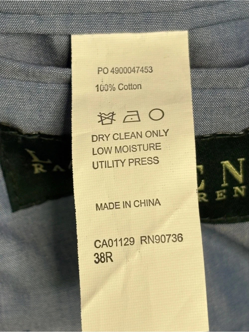 Lauren Ralph Lauren Men's Seersucker Blazer Sport Coat - Size 38R